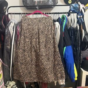 SHEIN Animal Print A-Line Skirt